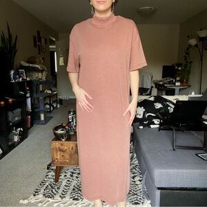 Zara mock neck t-shirt dress